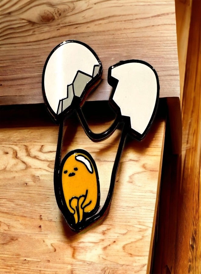 KOZUKI Gudetama Pin The Lazy Egg Pin gudetama enamel pin gudetama pin hard enamel (CRACK THE EGG) - Image 4